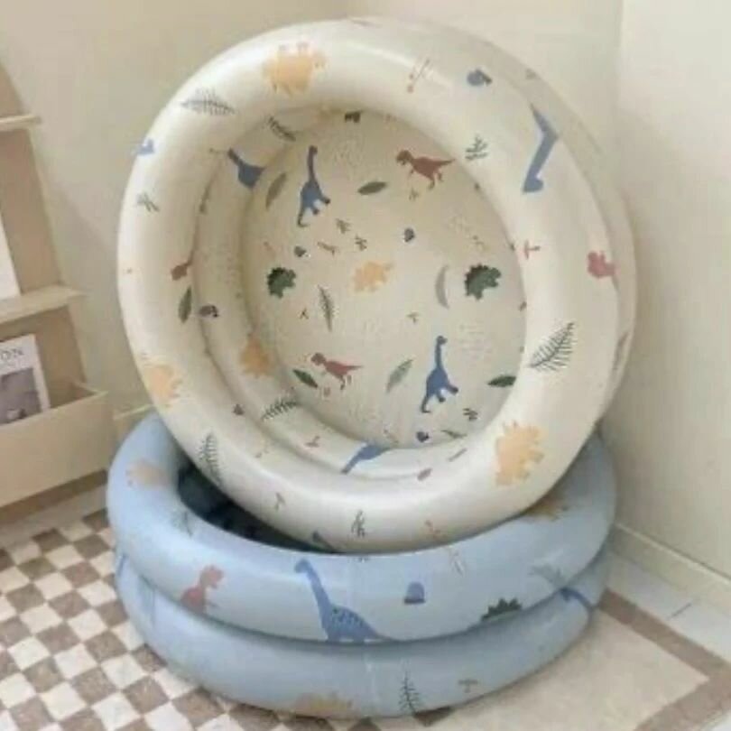 Надувной бассейн из ПВХ, детский, "Динозаврики" цветной, 120*47 см