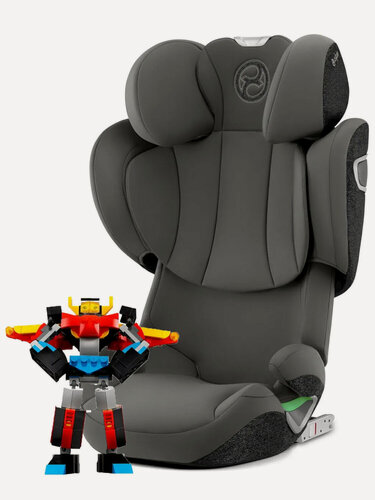 Изображение товара Автокресло 2/3 CYBEX Solution T i-Fix Mirage Grey + Lego, от 3 до 12 лет, 15-36 кг (100 до 150 см), ISOFIX, серый