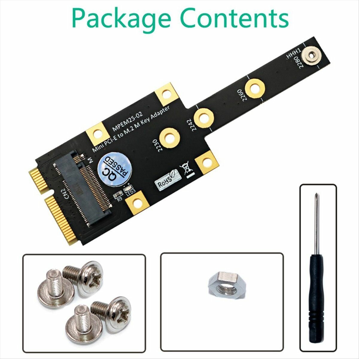 Адаптер Mini PCIE M.2 M Key Converter Mini PCIExpress NVME SSD Converter