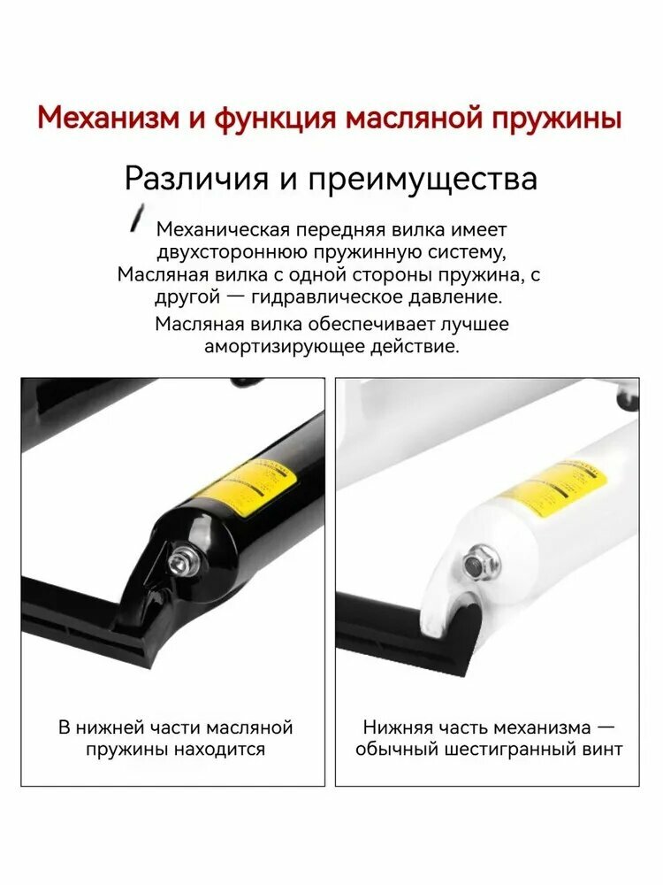 Вилка велосипедная SUNTOUR XCM 26 белое с механической блокировкой и регулировкой отскока (в комплекте проставочный конус) — фото 1