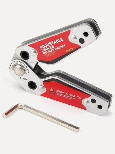 Изображение товара Неодимовый, магнитный, сварочный зажим, WM 10-M, серебристый, 35 кг.