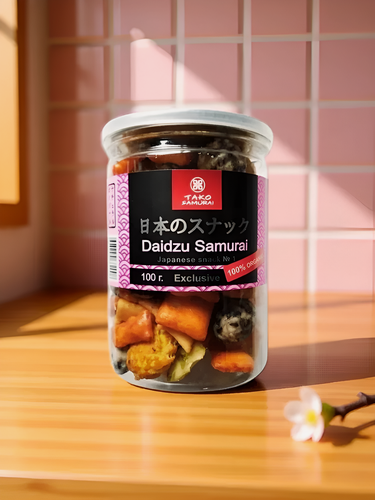 Изображение товара Бобовый микс Tako Samurai "Daidzu", в пластиковой банке, 100г