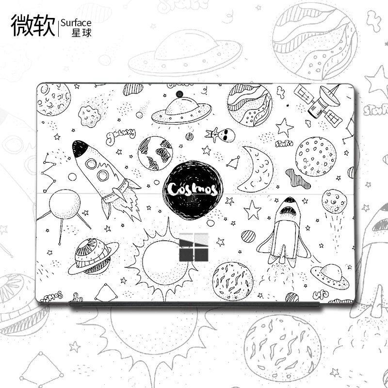 Наклейка для ПК Microsoft Surface PRO6 (Модель 1807) - Космическая планета