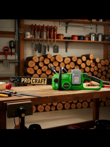 Изображение товара Цепная пила ProCraft PCA42/2 1600W, бесщёточный двигатель, 2АКБ 8Ah