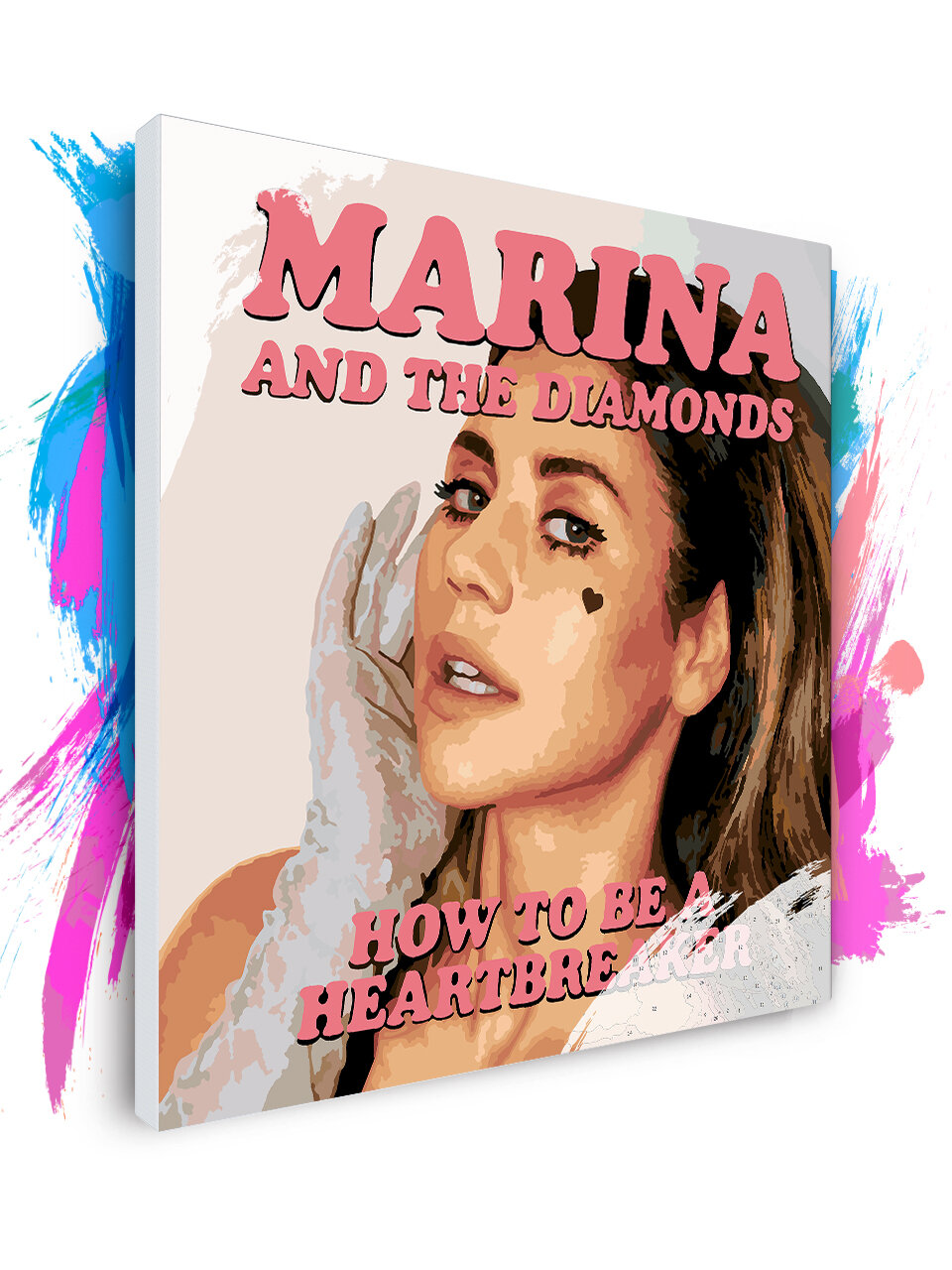 Картина по номерам на холсте Marina - How to Be a Heartbreaker, 90 х 90 см
