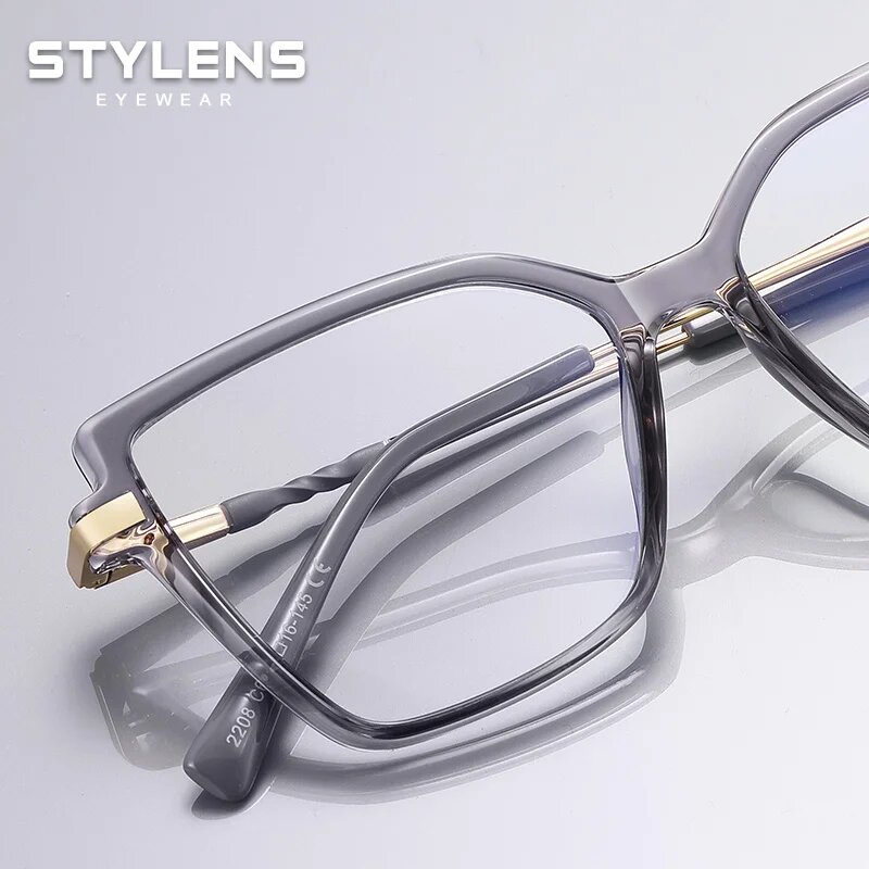 STYLENS Квадратные очки C3-Leopard, Progressive Custom — фото 1
