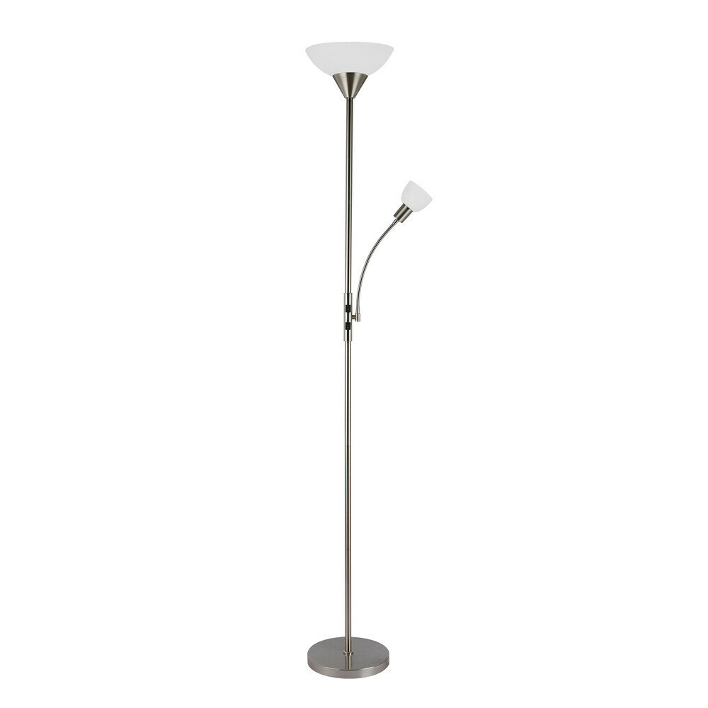 Arte Lamp Торшер с лампой для чтения DUETTO A4085PN-2SS E27 40W серебристый