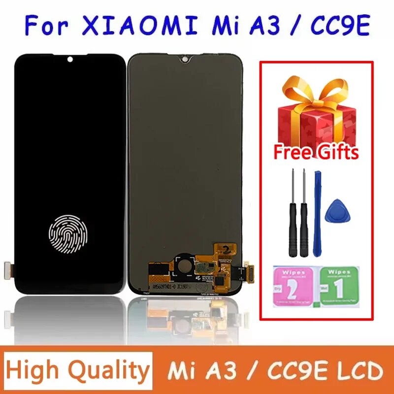 AMOLED дисплей для Xiaomi Mi A3/CC9E, TFT No Frame