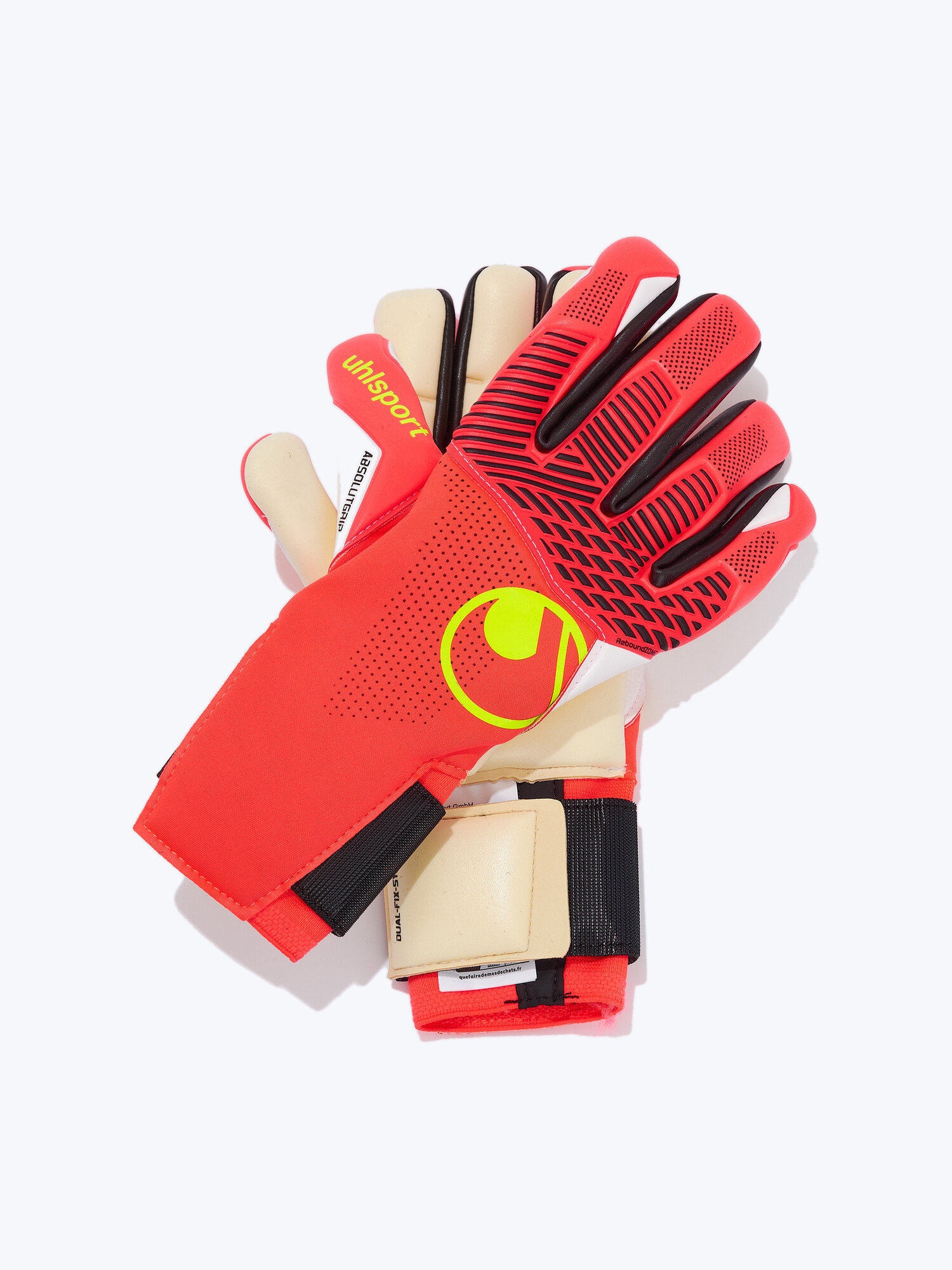 Перчатки вратарские UHLSport FM ZNE Absolutgrip HN 101141501, размер 11 (11 Размер), Красный