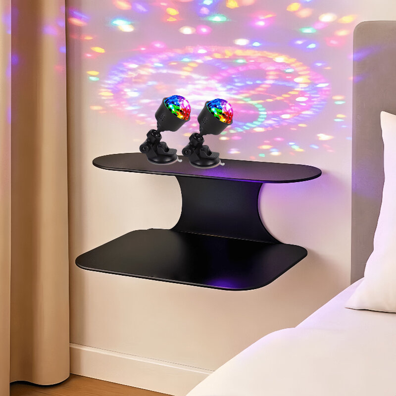 Атмосферный светильник с динамической сменой цветов RGB, 360° вращение, USB-питание, комплект 2 шт. для спальни и гостиной