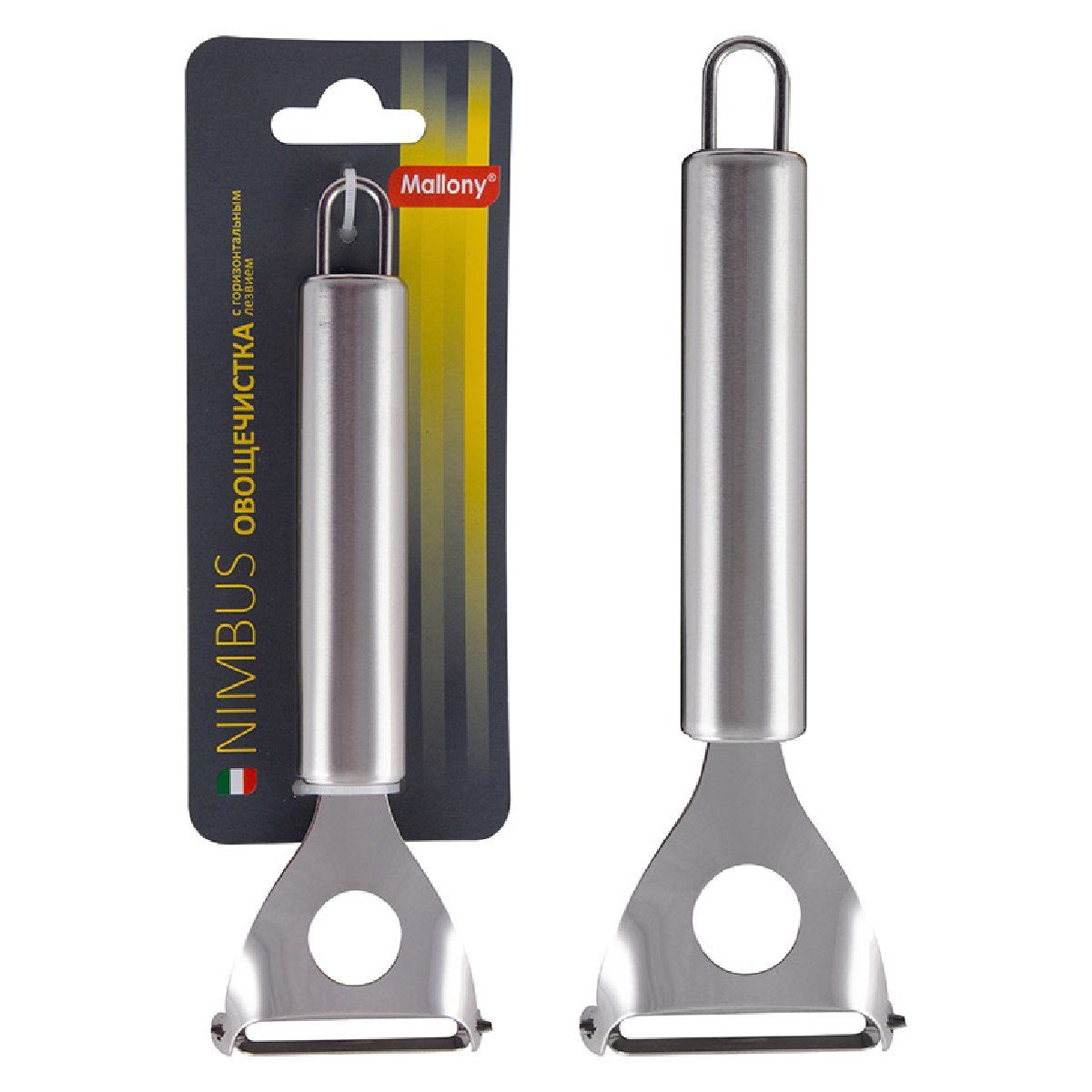 Овощечистка NIMBUS из нержавеющей стали 17,5х5,5 см с подвесом