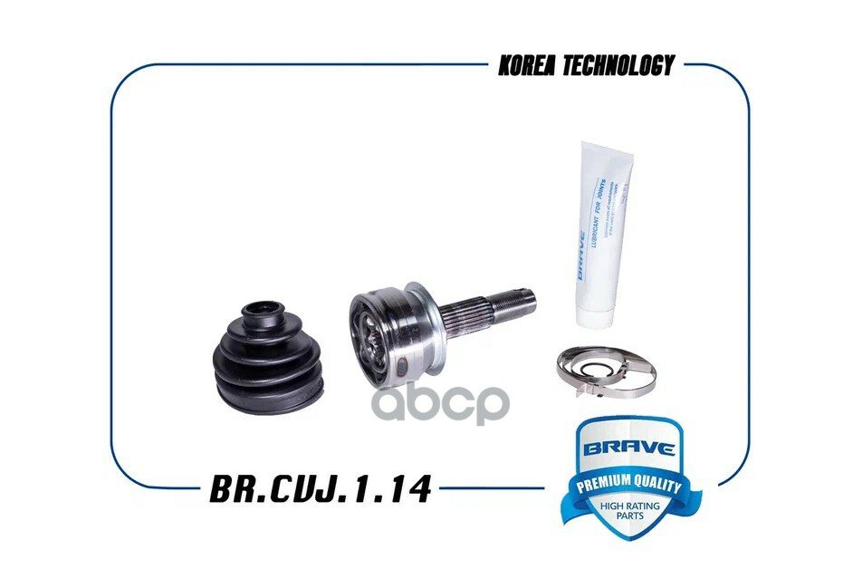Шрус внешний 94760581 BR. CVJ.1.14 Cobalt, Aveo T300, Ravon R4 (механика) BRAVE арт. BRCVJ114