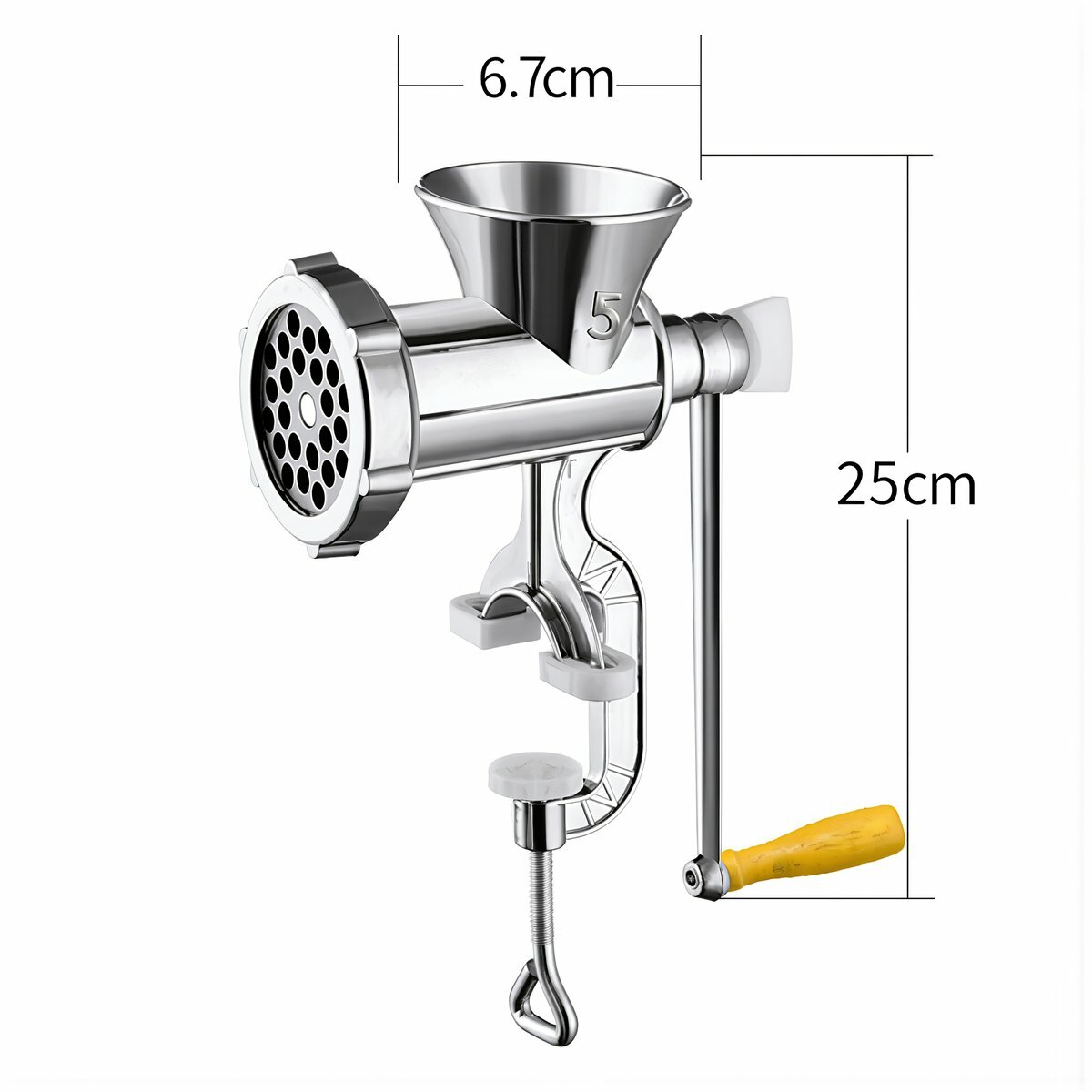 Домашняя кухня устройство для измельчения пищевых продуктов, ручная мясорубка для измельчения мяса и набивки колбас, комплект полных деталей, гарантия три года, Мясорубка №5 для колбас