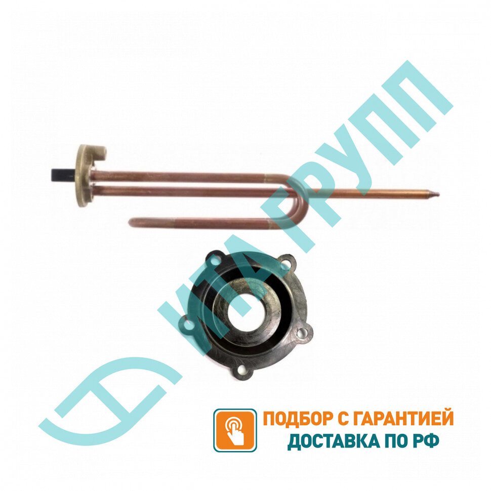 Комплект ТЭН 2кВт (2000Вт) RCF для водонагревателя Ariston, Thermex, под анод М6 + прокладка, 30271K2