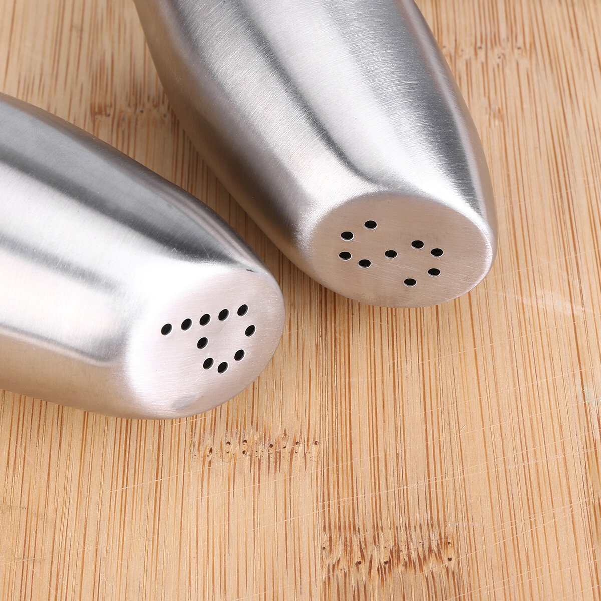 Stainless Steel Pepper And Salt Seasoning Box Container Kitchen Supplies For Home Silver 13 6X4 5Cm