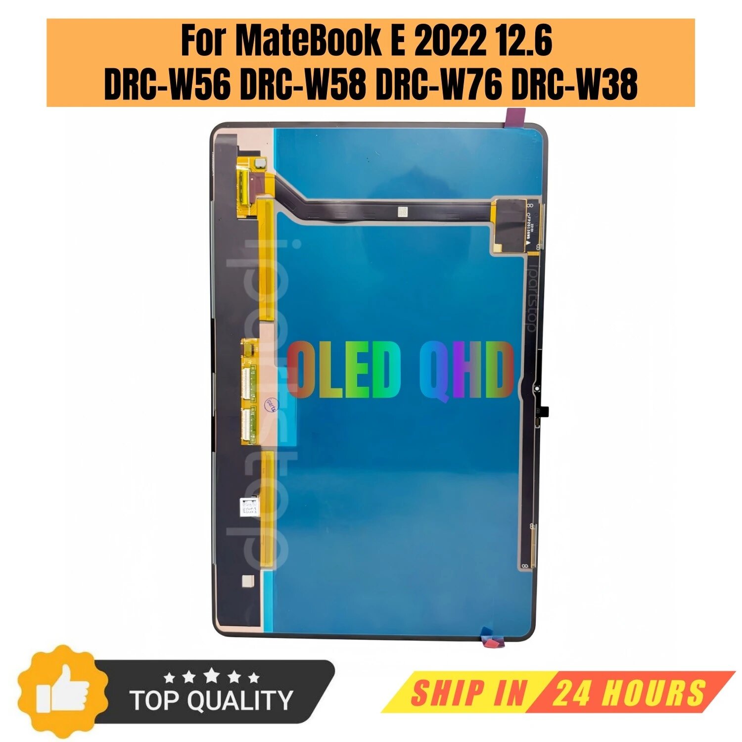 Сменный новый дисплей iParts для Huawei MateBook E 2022, 12,6 DRC-W56 DRC-W58 DRC-W76 DRC-W38, OLED сенсорный экран в сборе, OEM