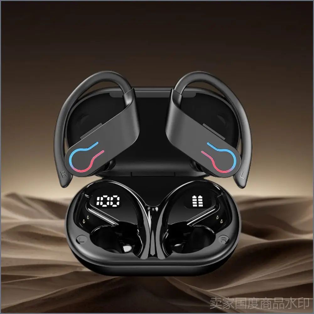 Milochic Наушники беспроводные с микрофоном Q63-6, Bluetooth, USB Type-C, черно-серый