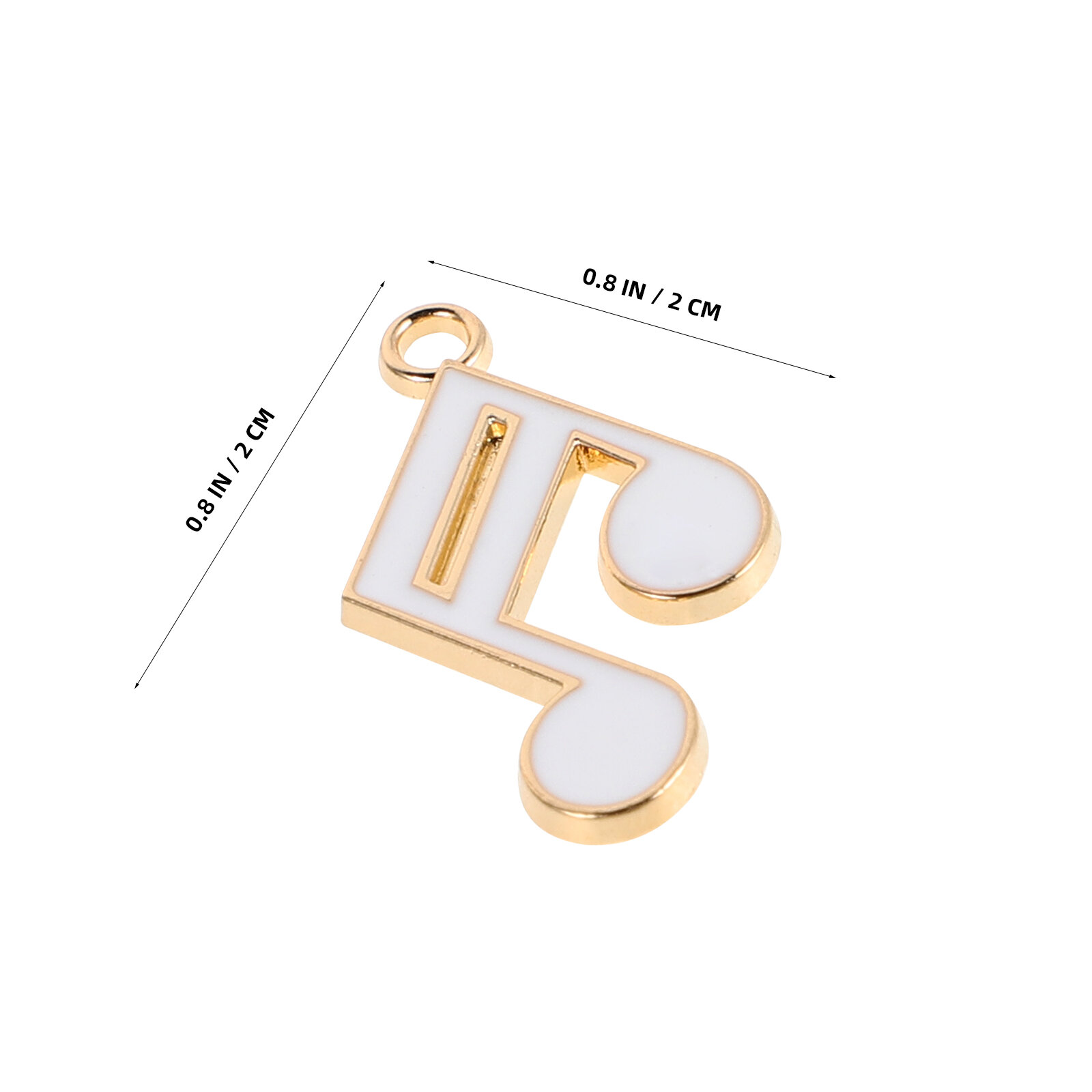 10 Штук Чарм В Forme С Нот Zinc Alloy Музыкальные Символы Подвески Для Создания Ювелирных Изделий 2 00X2 00X0 10Cm Белый