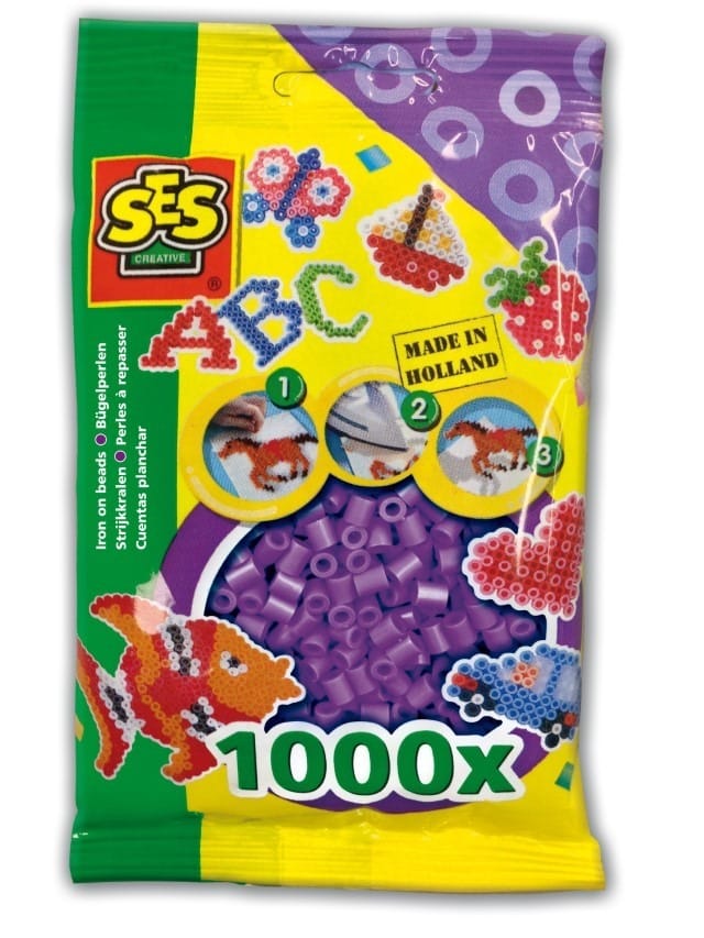 Мозаика SES Creative бусины для термомозаики, фиолетовый, 1000 шт