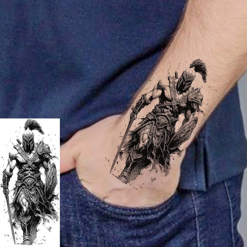 Tattoo'шки Временные тату без пленки (темнеют через 24 часа) 17*15см, долговременная