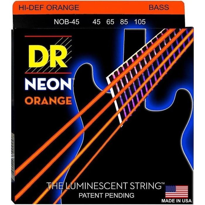 DR String NOB-45 HI-DEF NEON Струны для бас-гитары