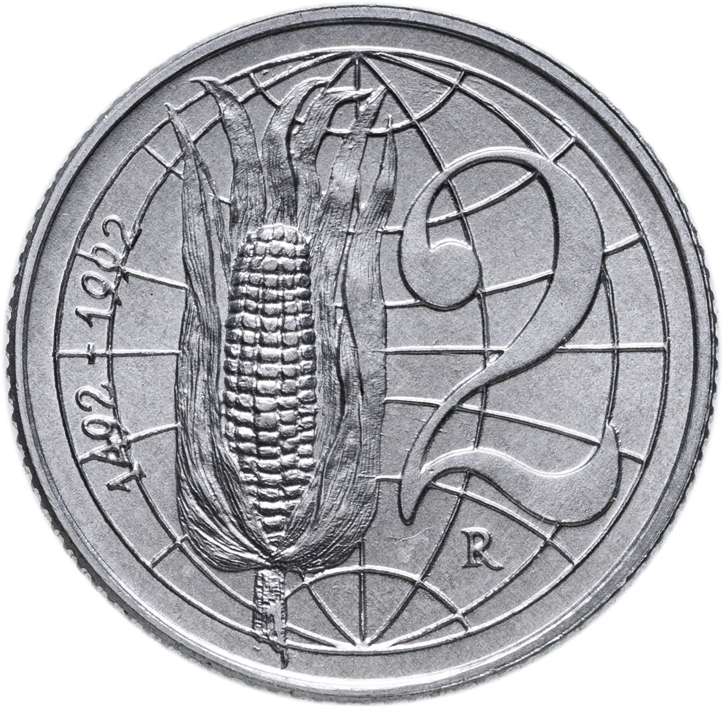 Сан-Марино 2 лиры lire 1992 "500 лет открытию Америки", Алюминий, в сохранности UNC