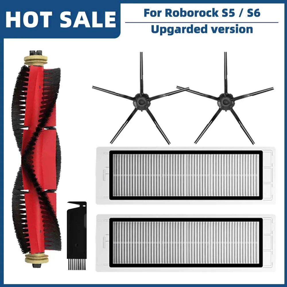 Комплект запчастей для Roborock S5 S6 E4 E5 OSSIEAO Красный, Set E