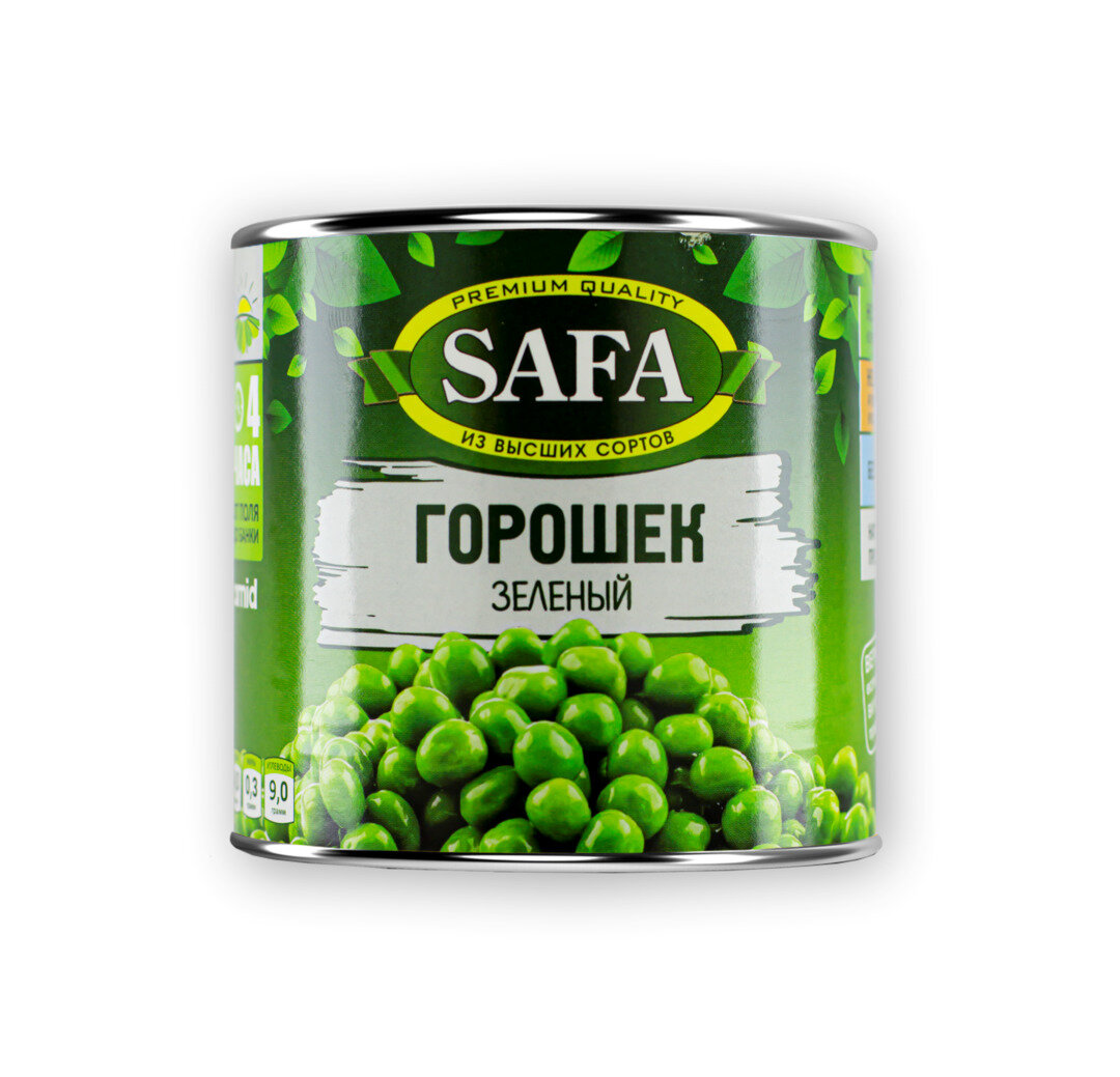 Горошек зелёный SAFA, 425 г