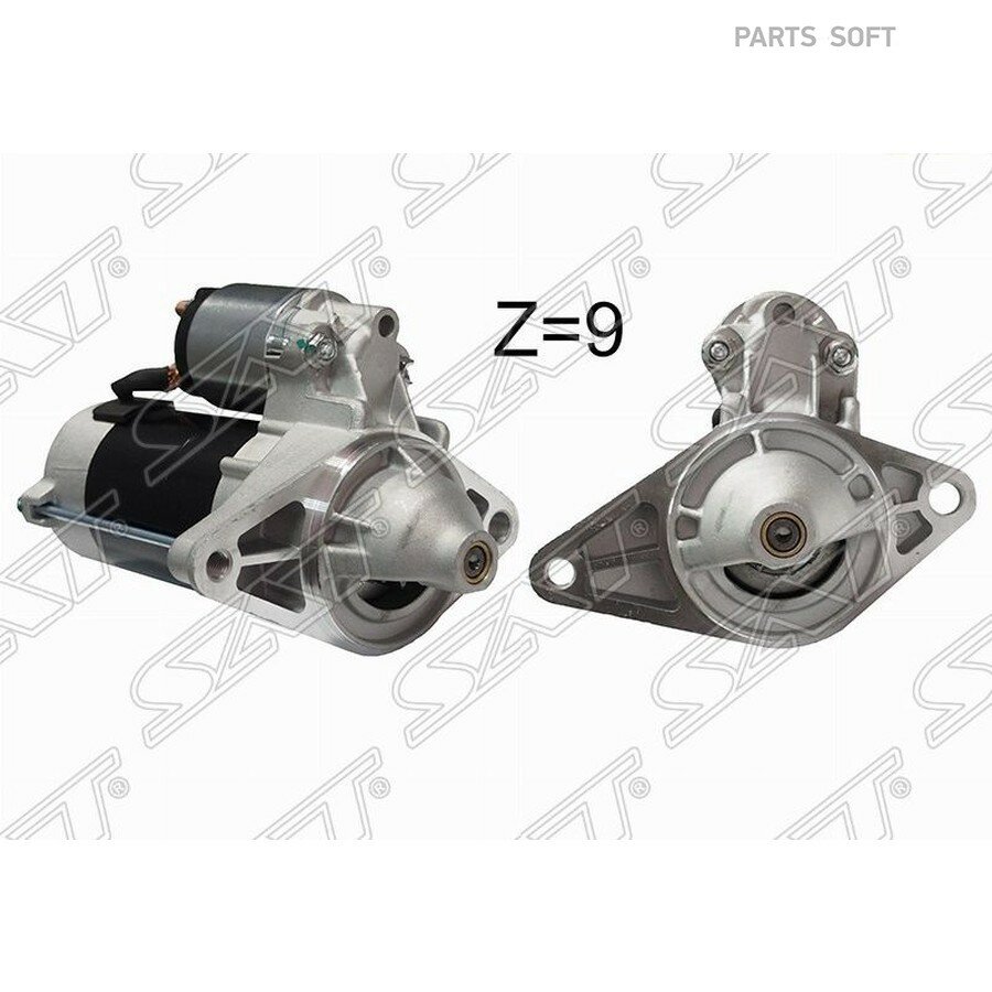 Стартер Toyota Ractis 05-10 / Vitz 99-10 (1 kW/ Z=9/ (восстановленный)) SAT ST-28100-23030 | цена за 1 шт