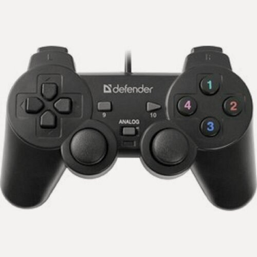 Изображение товара Defender Геймпад Omega USB, Проводной геймпад, 12 кнопок, 2 стика 64247