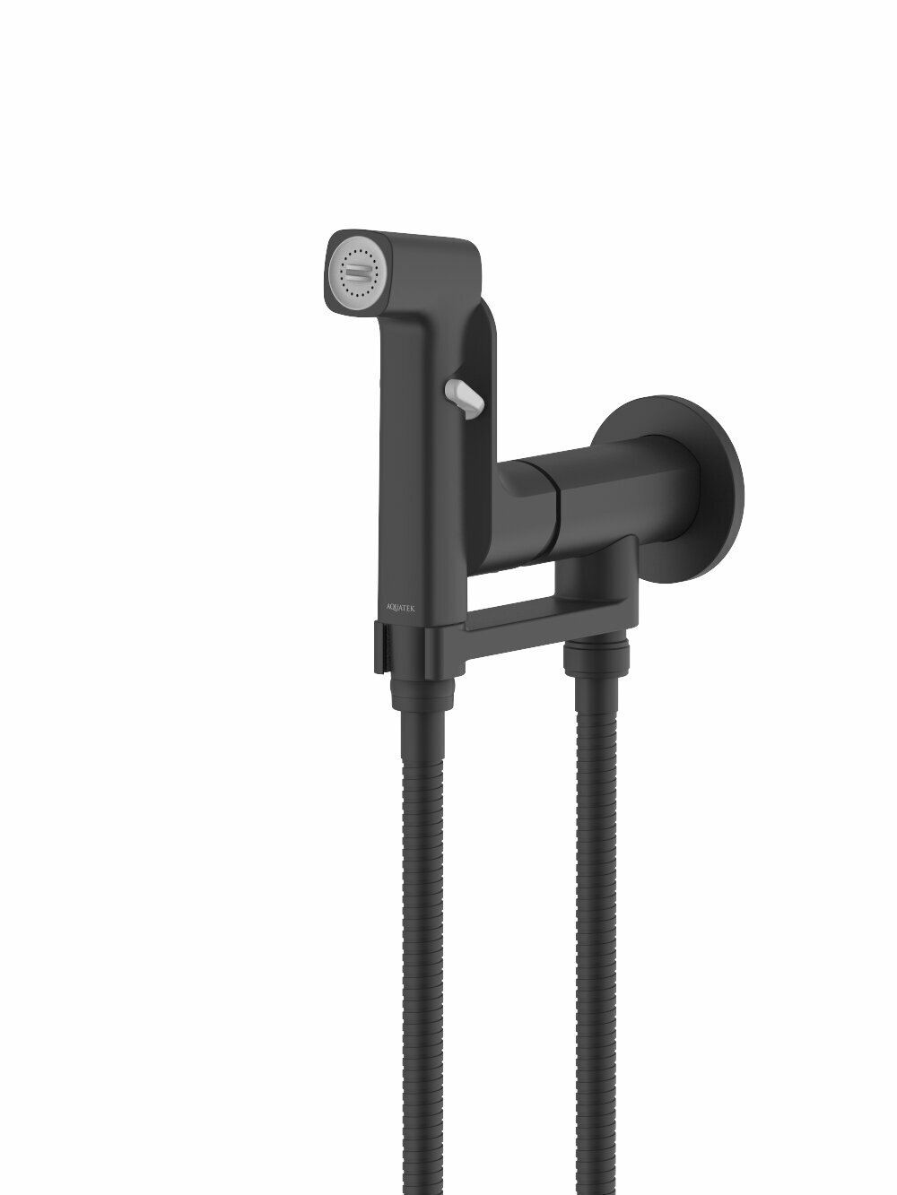Гигиенический душ встроенный Aquatek AQ1919MB альфа, матовый черный