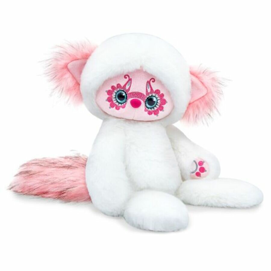 Игрушка мягкая BUDI BASA LORI COLORI "Лори Юки белый", размер 25 см