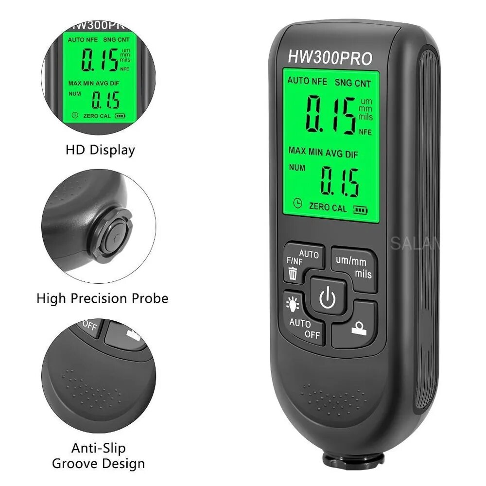 Измеритель толщины покрытия HW-300PRO-черный