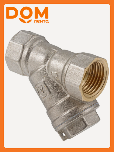 Изображение товара Фильтр VALTEC, латунь, косой, 1/2", 500мкм, 20бар, серебристый