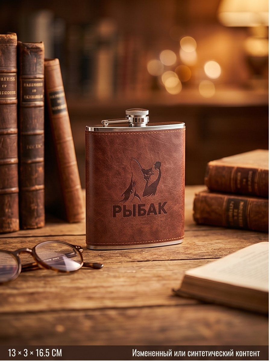 Фляжка "Удачный улов" 13х3х16,5