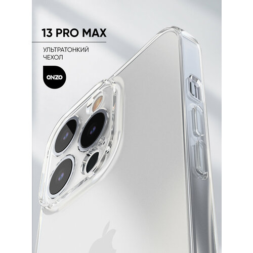 фото Прозрачный чехол для iphone 13 pro max / защитный бампер на айфон 13 про макс onzo