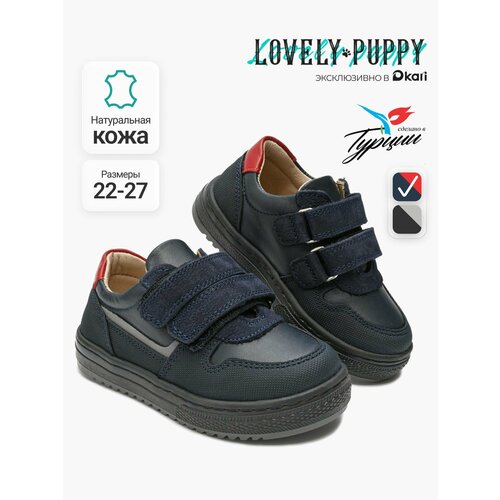 фото Полуботинки lovely puppy осень-зима 2026, размер 22 р. - 13,5 см, серый