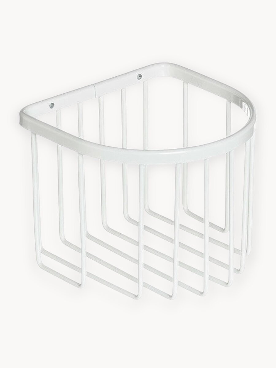 Держатель настенный для туалетной бумаги или освежителя DeNASTIA 13,5x13x10,5см, алюминий, белый