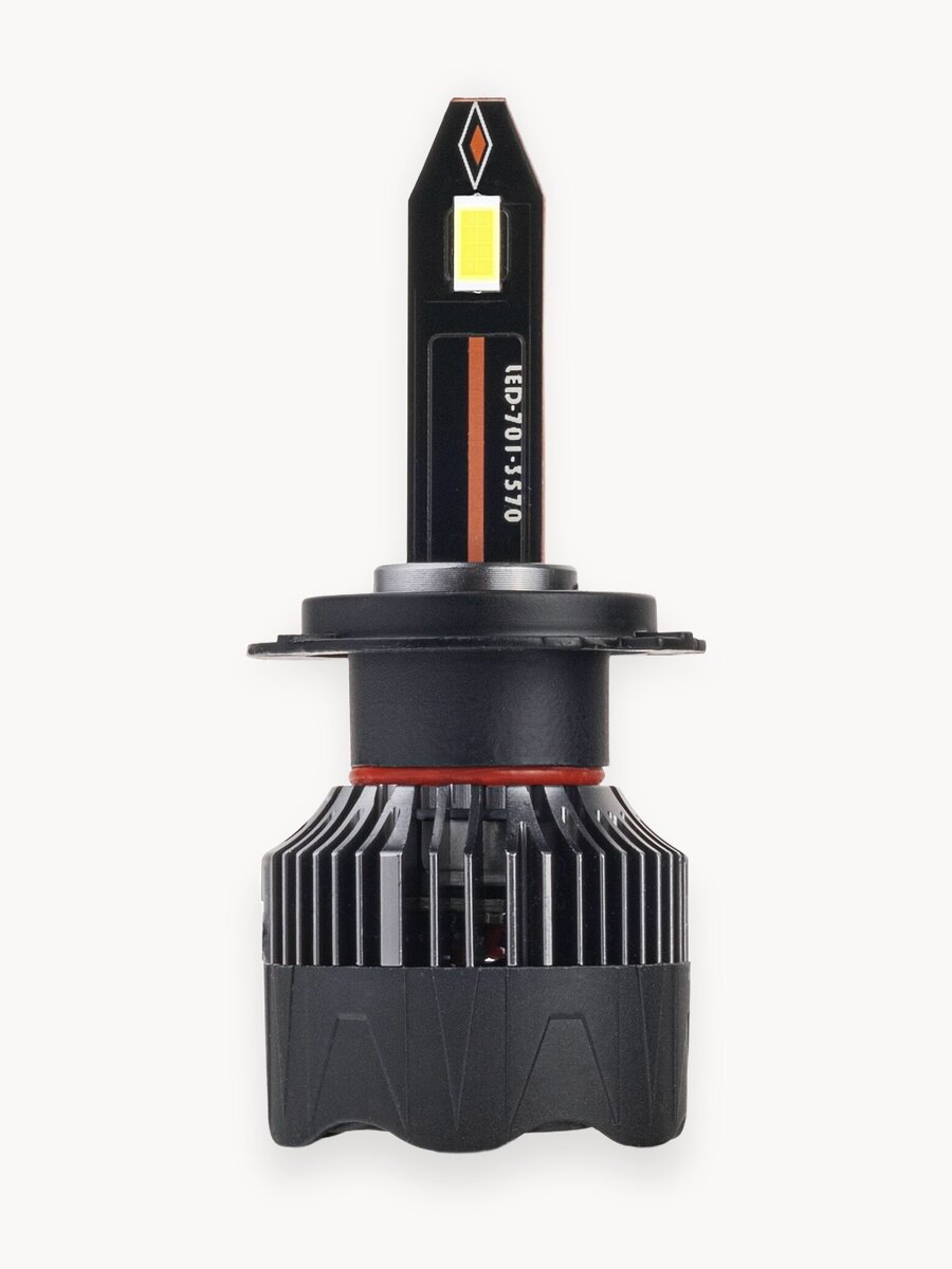 Светодиодные LED лампы H7 для авто ElectroKot Laser белый свет 5000K-6000K 2 шт, в ближний, дальний