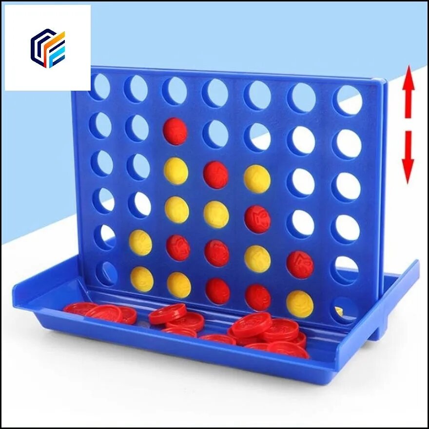 Connect 4 Четыре в ряд логическая развивающая настольная игра "Пятнашки в ряд" для детей без батареек, игровое поле