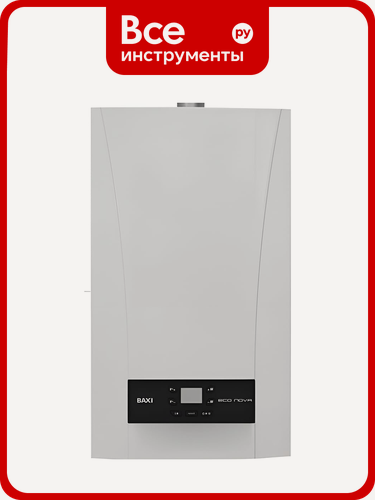 Изображение товара Газовый настенный котел Baxi ECO NOVA 24F, белый 100021428