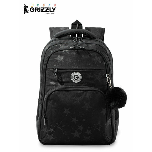 фото Рюкзак школьный grizzly с карманом для ноутбука 13", анатомической спинкой, для девочки, rg-668-2