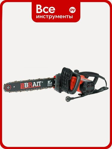 Изображение товара Электрическая цепная пила BRAIT BR-2200 с мощностью 2200 Вт и длиной шины 40,5 см для полупрофессионального использовани