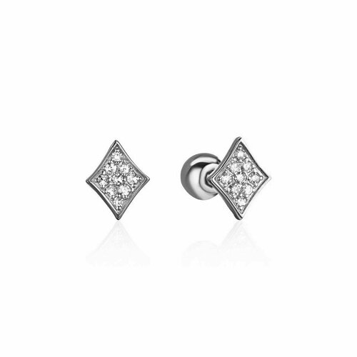 фото Серьги эстет, золото, 585 проба, бриллиант