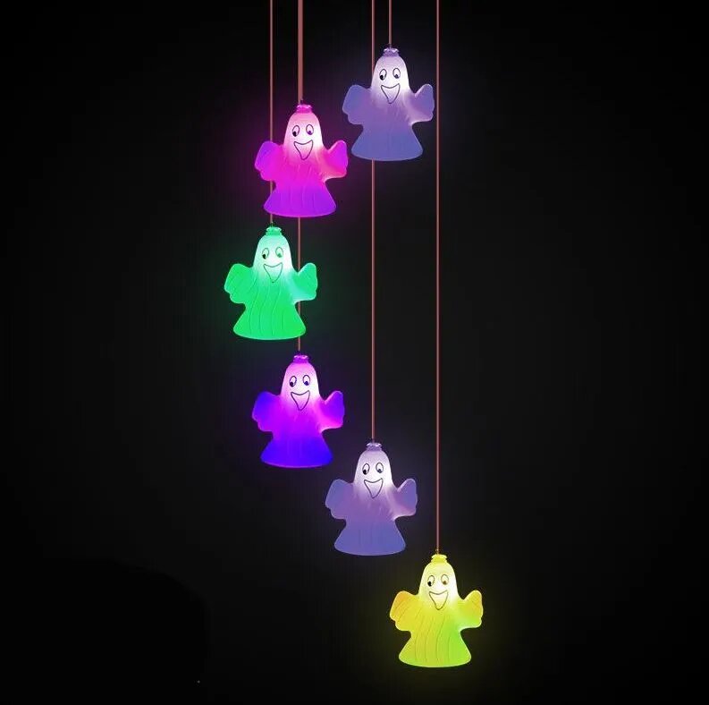 Уличный светильник LED, 6 шт, на солнечной батарее, с RGB подсветкой, высота 70 см