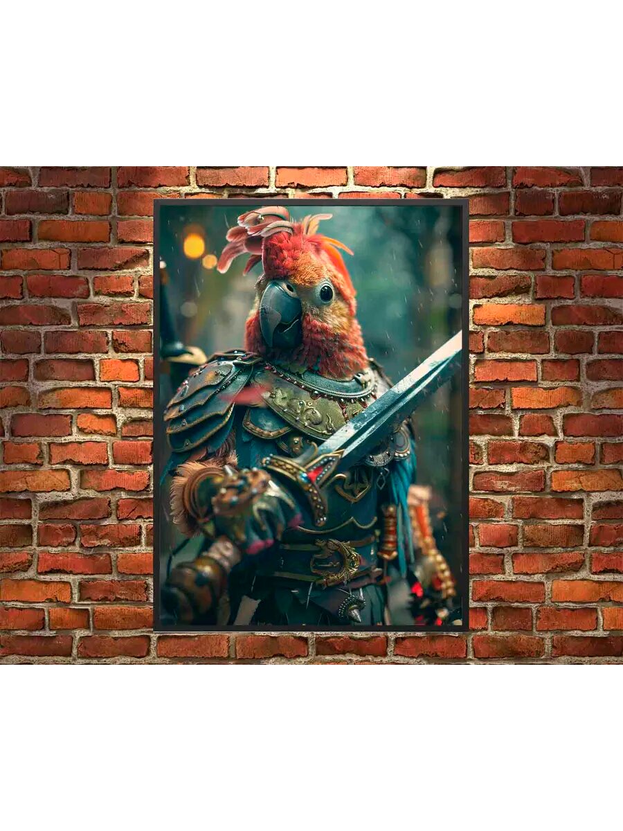 Неразлучник Птица-гладиатор 2, Плакат 30x42см