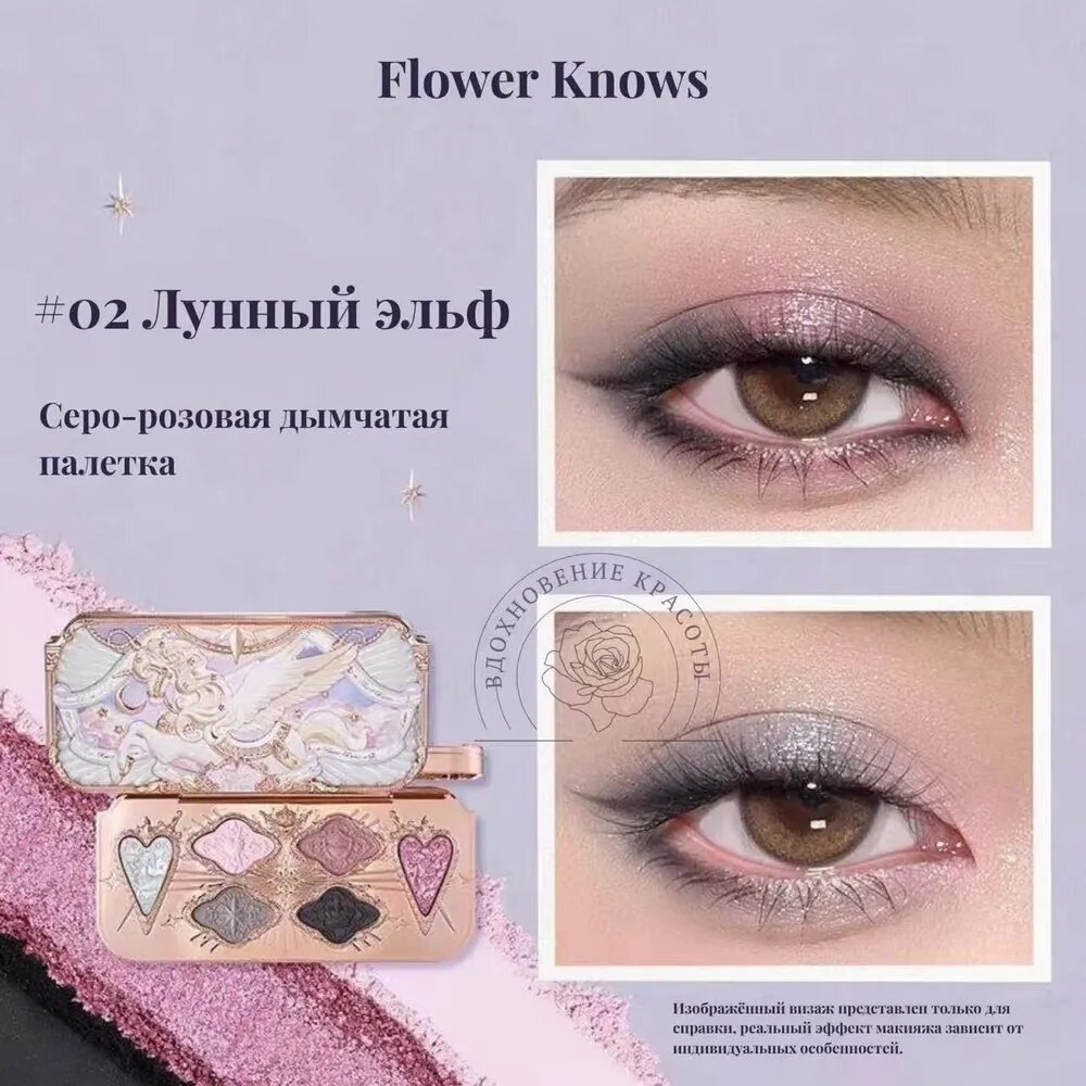 Палетка теней Flower Knows Рыцарский Единорог / Knight Unicorn