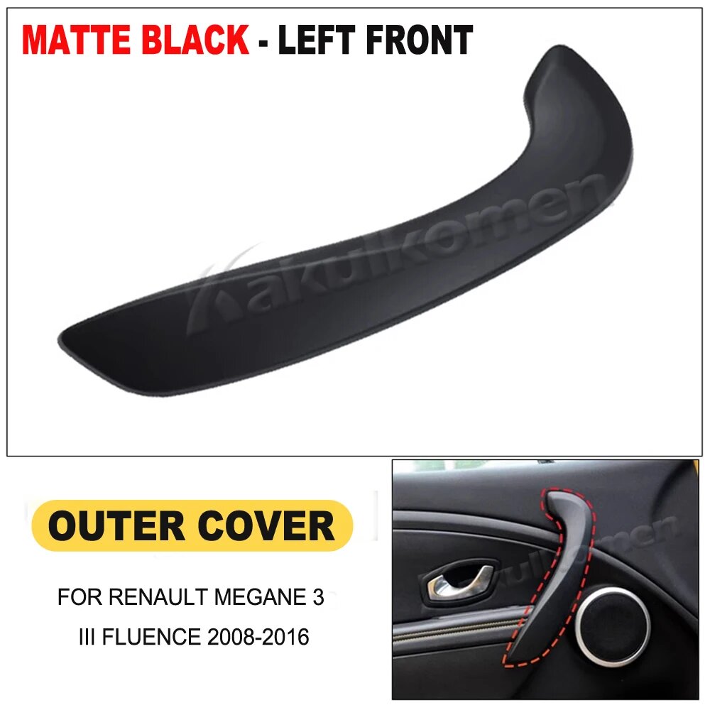Внутренняя ручка двери Renault black -outer-L