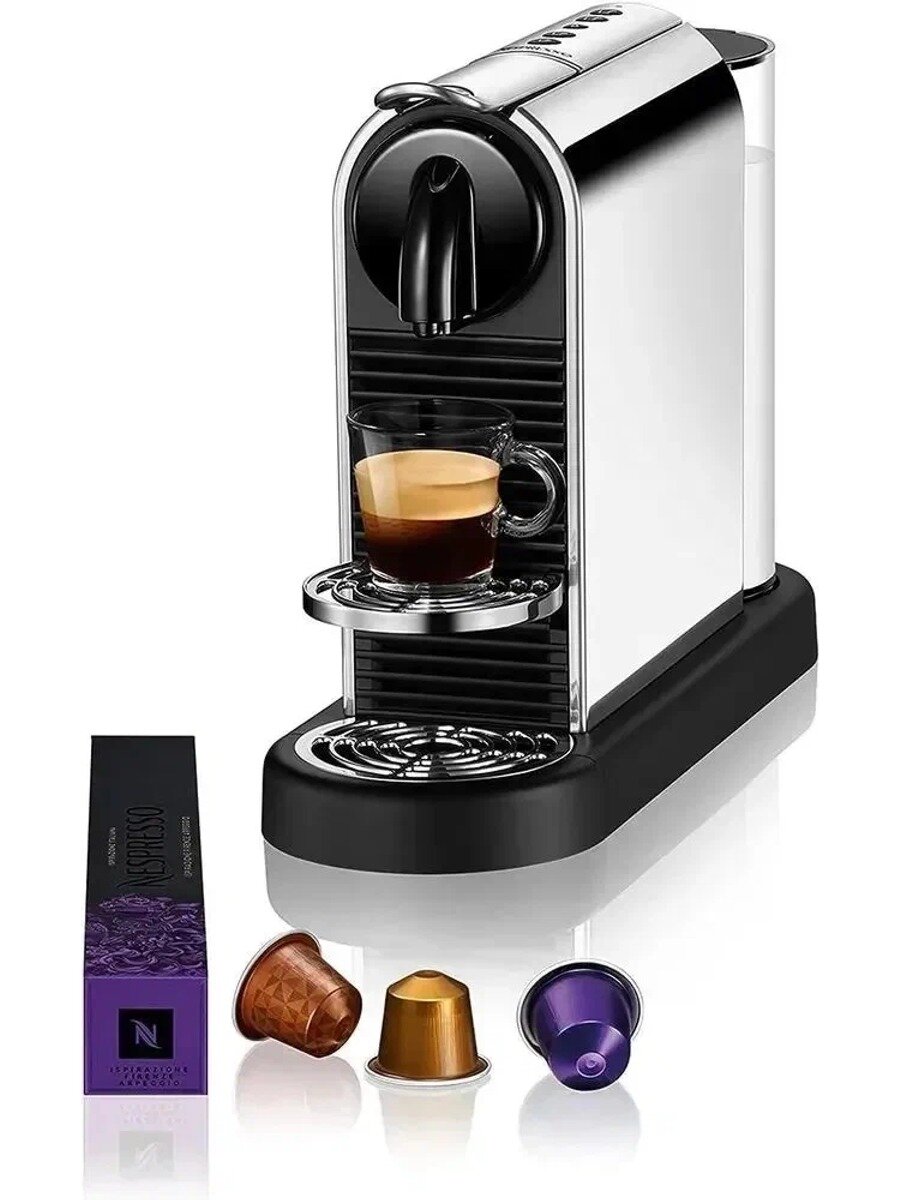 Nespresso Капсульная кофемашина D140, серебристый, классический вариант