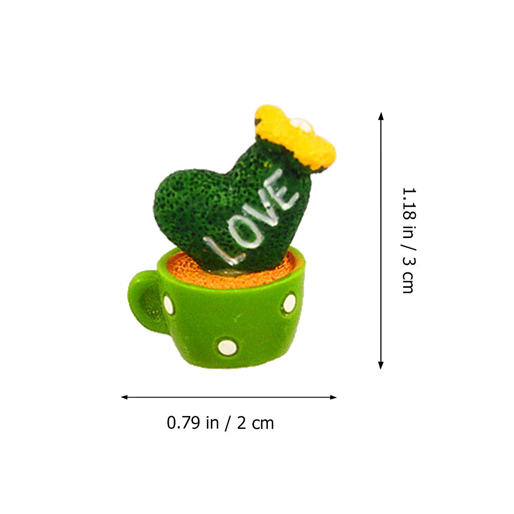 4pcs Магниты Для Доски И Холодильника В Forme Кактуса 3X2X1Cm